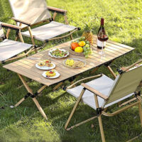 Jalapa tiffany Tavolino pieghevole in dura resina verde tiffany