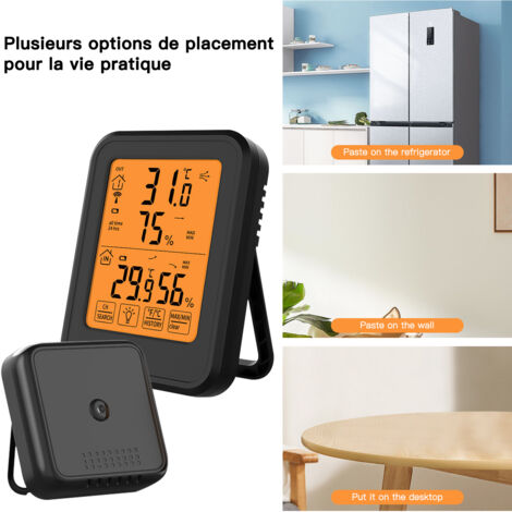 Toyvian 3piezas Mini Termómetro Higrómetro Digital Termómetro De