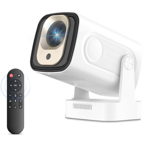 Vidéoprojecteur Système Android 11.0, luminosité élevée de 12 000 lumens, Wi-Fi 6 et Bluetooth 5.4
