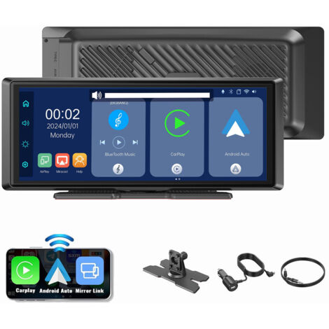 Autoradio avec écran tactile de 8,1 pouces navigation sans fil CarPlay et Android Auto 8,1" (1/5)