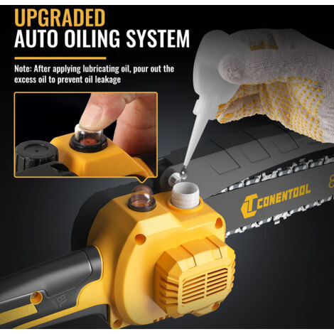 6 Pouces Mini Tronçonneuse à Batterie, Tronçonneuse Électrique Sans Fil