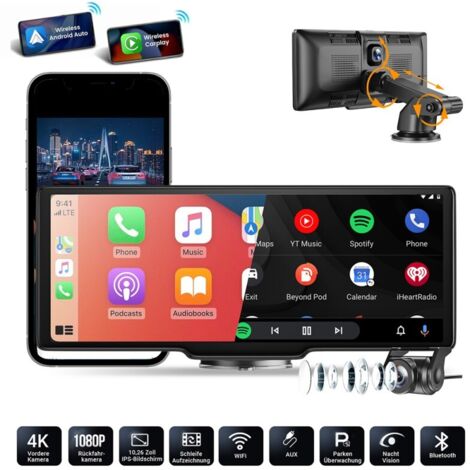 Autoradio Android Auto 10,26 pouces avec navigation par satellite et caméra de recul 10" (1/5)