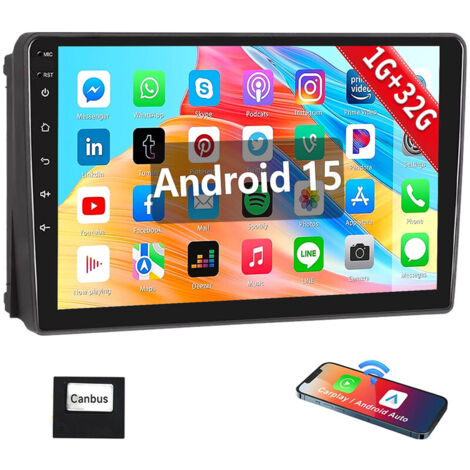 Autoradio Android 15 pour Ford Focus Transit MK7 S-Max Carplay GPS - 1+32G (1/5)