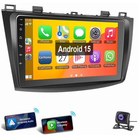 Autoradio Android 15 9 pouces pour Mazda 3 BL (2010-2013) Apple Carplay GPS RDS WIFI 2+64G CAM (1/5)