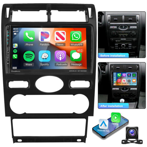 Autoradio Android 15 KAM pour Ford Mondeo 2004-2007 Carplay GPS Navi RDS BT FM - 2+64G CAM