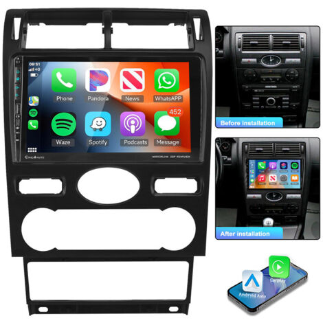 Autoradio Android 15 KAM pour Ford Mondeo 2004-2007 Carplay GPS Navi RDS BT FM - 2+64G