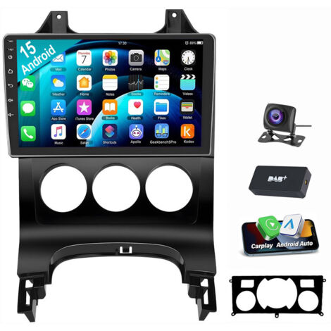 Autoradio Android 15 GPS WIFI pour Peugeot 3008 (2010-2016) et 5008 (2009-2016) SWC RDS 4+64G DAB CAM