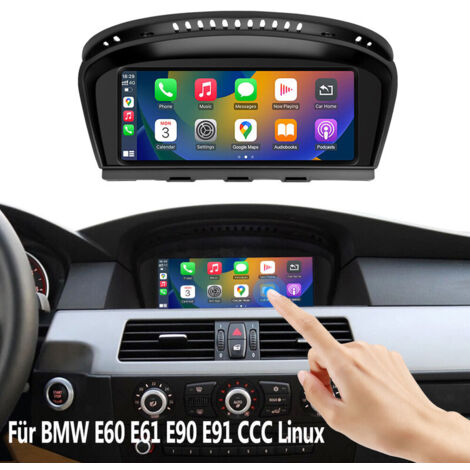Autoradio sans fil CarPlay 8,8 pouces, navigation automatique, pour BMW 5er E60 E61 E90 E91 CCC Linux