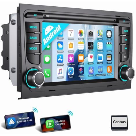 Pour Audi A4 8E 8H B6 B7 Apple Carplay Android 15 Autoradio GPS WIFI RDS 2+64G (1/5)