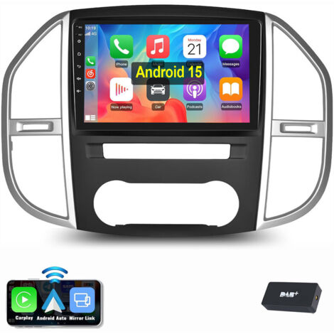 Autoradio Android 15 GPS RDS Carplay pour Mercedes Benz Vito 3 W447 2014-2020 4+64G DAB