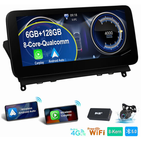 Autoradio 8 cœurs Android 14 pour Mercedes Benz Classe C W204 S204 NTG 4.0 6+128G+DAB+CAM (1/5)