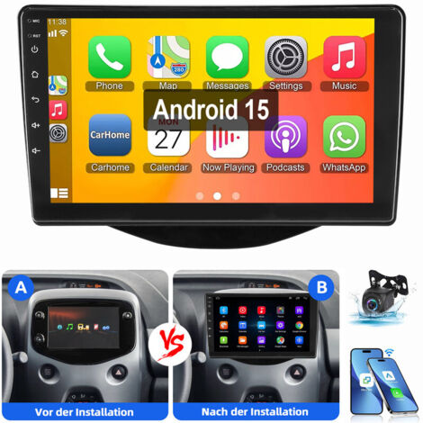 Für Peugot 107 Citroen C1 Toyota Aygo 2005-2014 Carplay 7