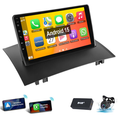 Pour Renault Megane 2 2002-2009 Android 15 Autoradio Carplay GPS RDS WIFI 2+64G DAB CAM