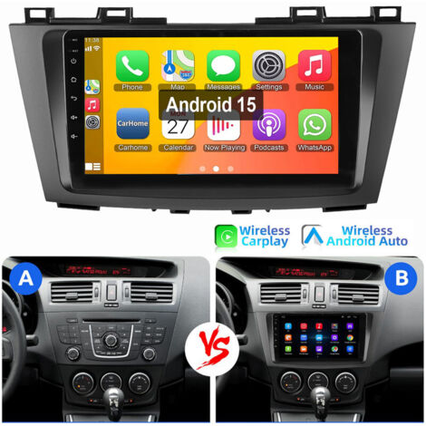 Autoradio Android 15 Pour Mazda 5 CR19 (2005-2010) CarPlay GPS FM WIFI RDS 1+32G (1/5)