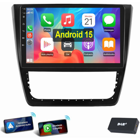 Pour Skoda Yeti 2008-2017 Android 15 Carplay RDS Autoradio GPS RDS WIFI 4+64G DAB (1/5)