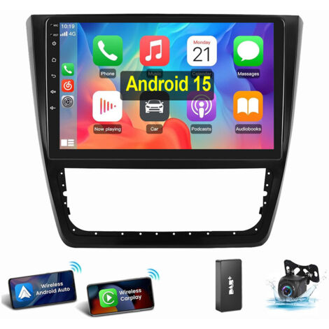 Pour Skoda Yeti 2008-2017 Android 15 Carplay RDS Autoradio GPS RDS WIFI 1+32G DAB CAM (1/5)