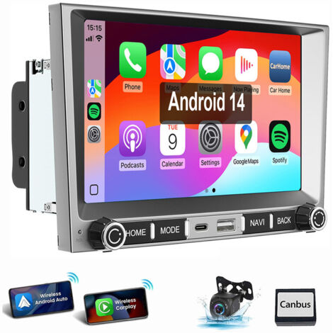 Autoradio GPS Wi-Fi RDS Android 15 avec CarPlay pour Cayman Porsche 911 Boxster 987 2+32G CAM