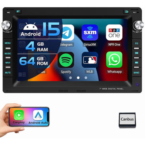 Pour VW GOLF MK4 Passat B5 Polo 9N Sharan T5 Android CarPlay Autoradio GPS WiFi 4+64G (1/5)