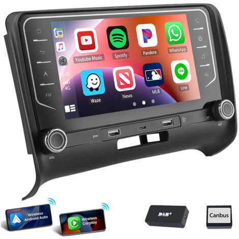 Pour Audi TT 8J 2006-2014 Android 15 Carplay Autoradio GPS BT WIFI SWC 4+64G DAB