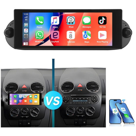 Pour VW New Beetle 2001-2010 Android 14 Autoradio Carplay GPS RDS WiFi 4+64G