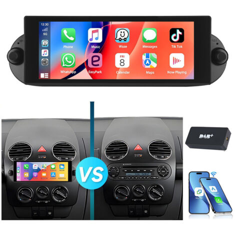 Pour VW New Beetle 2001-2010 Android 14 Autoradio Carplay GPS RDS WiFi 1+32G DAB