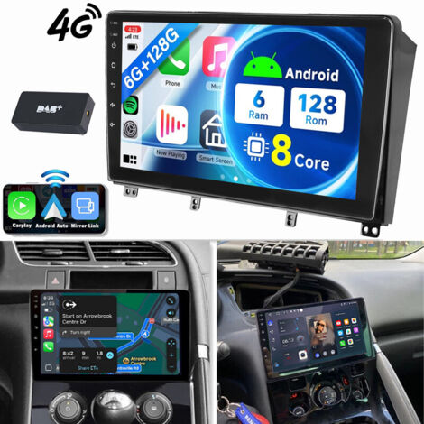 8 cœurs Android 15 Pour Peugeot 3008/5008 2009-2016 Autoradio GPS WIFI Carplay 6+128G DAB