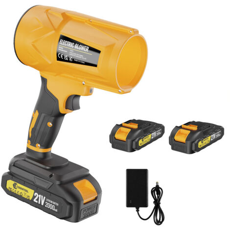 CONENTOOL Souffleur de feuilles sans fil puissant - Vitesse d'air 200m/s - pour le soufflage des feuilles, la neige du jardin - compatible batterie Makita 18v - 2 batterie 2.0Ah (1/5)