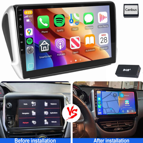 Pour Peugeot 2008/208 2013-2018 Carplay Android 15 Autoradio GPS WiFi BT 1+32G DAB