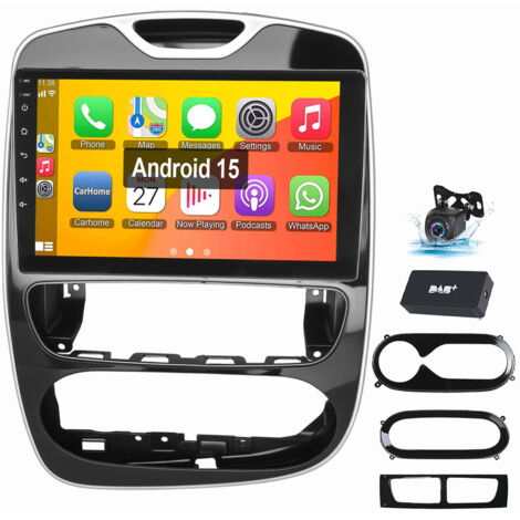 Pour Renault Clio IV 2013-2018 Autoradio WiFi GPS WIFI Android 15 Carplay SWC 2+64G DAB CAM