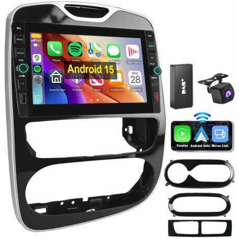 Pour Renault Clio 4 2012-2019 Android 15 Autoradio Carplay GPS USB WIFI Type-C 4+64G DAB CAM