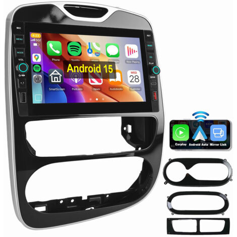 Pour Renault Clio 4 2012-2019 Android 15 Autoradio Carplay GPS USB WIFI Type-C 2+64G