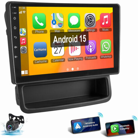 Android 15 Autoradio GPS WIFI Carplay Pour Opel Vivaro A Renault Trafic 2010-2014 4+64G CAM