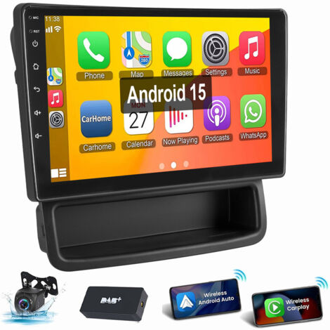 Android 15 Autoradio GPS WIFI Carplay Pour Opel Vivaro A Renault Trafic 2010-2014 4+64G DAB CAM