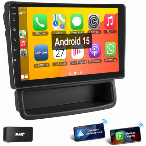 Android 15 Autoradio GPS WIFI Carplay Pour Opel Vivaro A Renault Trafic 2010-2014 4+64G DAB