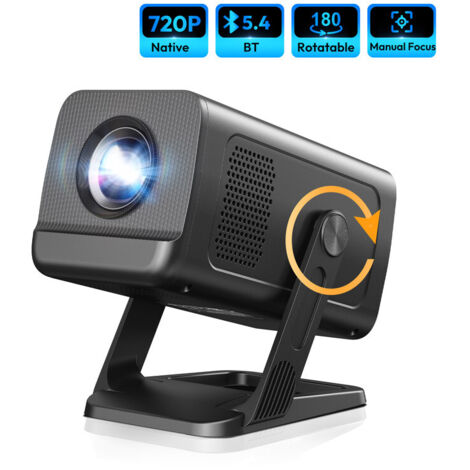 Vidéoprojecteurs portable Allwinner H726, compatible 300 ANSI, résolution 1080p, 8K et 4K, Android 14, correction automatique du trapèze, Wi-Fi 6 et Bluetooth 5.4, pour une utilisation en extérieur.