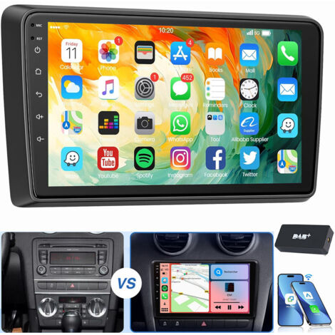 9" Pour Audi A3 S3 RS3 8P Apple Carplay Autoradio Android 15 GPS RDS WIFI 2+64G DAB