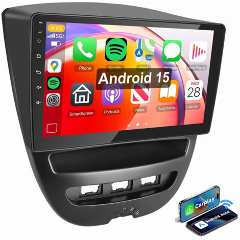 10,1" Pour Toyota Aygo Citroen C1 Peugeot 107 Android 15 Autoradio GPS WiFi RDS 2+64G