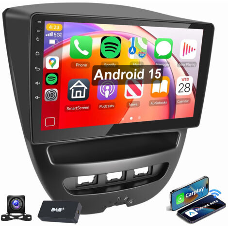 10,1" Pour Toyota Aygo Citroen C1 Peugeot 107 Android 15 Autoradio GPS WiFi RDS 2+64G DAB CAM
