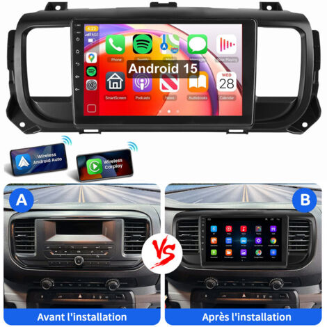 Für Toyota Proace Citroën Jumpy Peugeot Expert 2016-2022 GPS Apple Carplay Android 15 1+32G