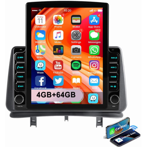 9,7" Pour Renault Clio 3 2005-2014 Android 15 Autoradio GPS WIFI Bluetooth RDS 2+32G