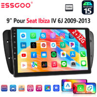 Autoradio 9" avec Apple CarPlay pour SEAT Ibiza 6J (2009-2013), 32/64 Go, Android 15, RDS, GPS et Wi-Fi - 2+32G