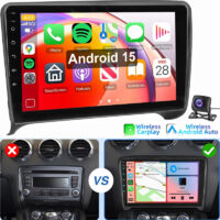 Autoradio Android 15 avec CarPlay, GPS, RDS et Bluetooth pour Audi TT MK2 8J (2006-2014) 2+64G CAM