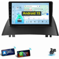 Pour Renault Megane 2 2002-2009 Android 15 Autoradio Carplay GPS WIFI RDS BT 2+64G CAM