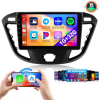 Autoradio Android 15 avec CarPlay pour Ford Transit Custom 2013-2021, navigation GPS et Bluetooth - 1+32G