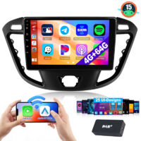 Autoradio Android 15 avec CarPlay pour Ford Transit Custom 2013-2021, navigation GPS et Bluetooth - 4+64G DAB+