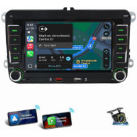 Wince 7" Pour VW GOLF 5 6 Polo Passat Touran Tiguan Caddy Autoradio Carplay RDS CAM
