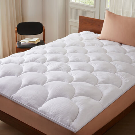 CASABEL Surmatelas 180 x 200 cm Mousse à Memoire de Forme 5 cm Housse en Bambou - sur-Matelas Double - Zones Ergonomiques de Soutien - pour Matelas, Clic Clac, BZ CASABEL Surmatelas 180 x 200 cm Mousse à Memoire de Forme 5 cm Housse en Bambou - sur-Matelas Double - Zones Ergonomiques de Soutien - pour Matelas, Clic Clac, BZ
