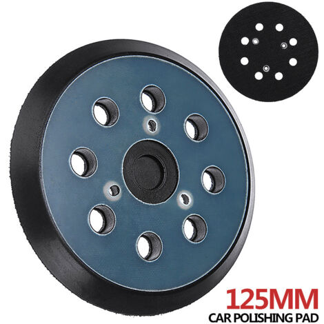 Schleifpad für Exzenterschleifer, 8 Löcher, 125 mm, kompatibel mit Makita M9204 BO5030 BO5031 DBO180Z BO8041 DBO180RMJ BO5041 BO5010 BO50111 BO5012 – 2 Stück (1/5)
