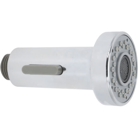 Produktbild von Ersatz-Duschkopf Für Küchenarmatur – Ausziehbar, Mit Wasserfall-Funktion, Für G1/2-Zoll, Silber/schwarz