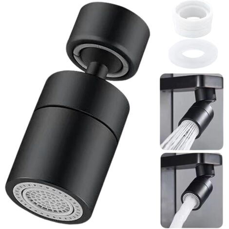 Robinet pivotant à 80 ° - 2 fonctions de pulvérisation - Économiseur d'eau pour robinets de cuisine et de salle de bain (1/5)